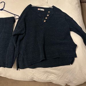 Free people Hailee sweater set